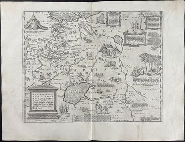 Ortelius, pub. 1613 - Map of Moscow, Russia