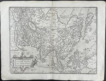 Ortelius, pub. 1613 - Map of Asia