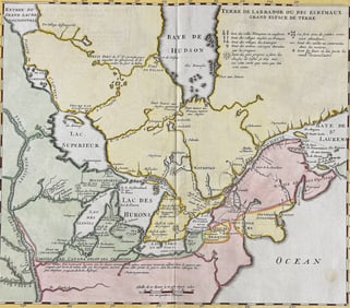 Chatelain - Map of the Great Lakes and St. Louis River