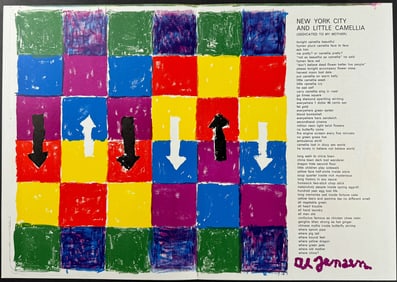 Ting, 1 Cent Life - Art by Alfred Jensen / Dedication to Florence Barron [Poem: New York City and