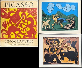 Picasso's Linogravures - Volume with 45 Linocuts