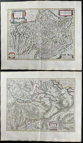 Blaeu - 5 Maps of Switzerland