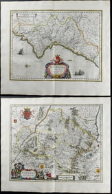 Blaeu - 4 Maps of Spain