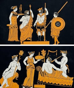 Hamilton - 6 Engravings of a Painting from a Grecian Vase