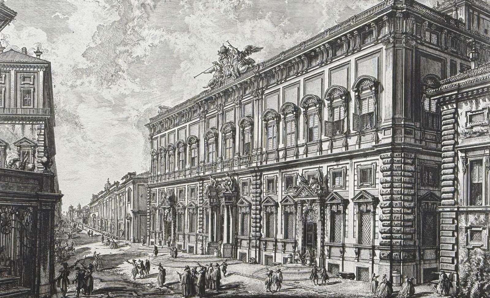 Piranesi - View of the Palazzo della Consulta (1 of 2)