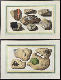 Hamilton & Fabris - Pair of Volcanic Specimen (Tufa) Engravings