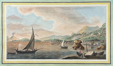 Hamilton & Fabris - View of a part of the Island of Ischia called Lacco