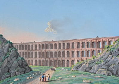 De Vito, Original Painting - Aqueducts of Caserta (Aquidotti di Caserta)
