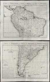 Chatelain - Pair of Maps of South America