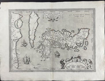 Ortelius, pub. 1613 - Map of Japan