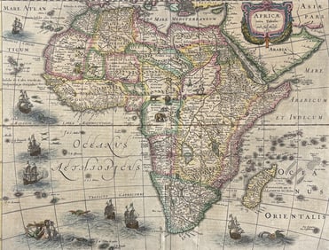 Mercator & Hondius, pub. 1634 - Map of Africa