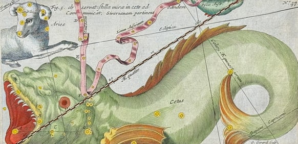 Lubieniecki - Constellation or Celestial Chart (Cetus, Aries, Piscies)