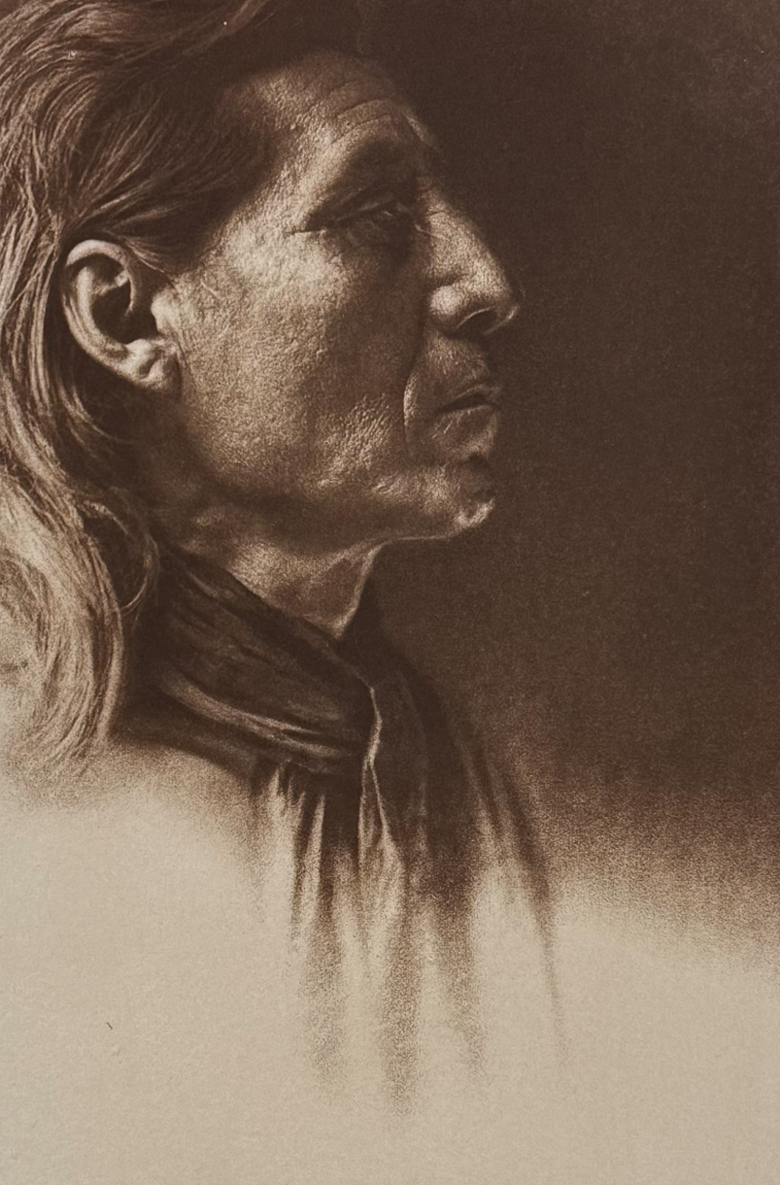 Edward Curtis, Folio - Little Sioux - Arikara: This moving photogravure in folio size is from Edward Curtis's The North American Indian being a Series of Volumes Picturing and Describing the Indians of the United States and Alaska. Edited by Frede