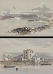 David Roberts, Royal Sub Ed - 4 Lithographs of Scenes in Cairo & Nubia
