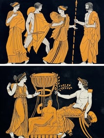 Hamilton - 5 Engraving sof a Painting from a Grecian Vase