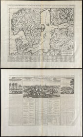 Chatelain - 3 Engravings of Sweden & Denmark