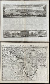 Chatelain - 4 Engravings related to Jerusalem, the Holy Land, &c