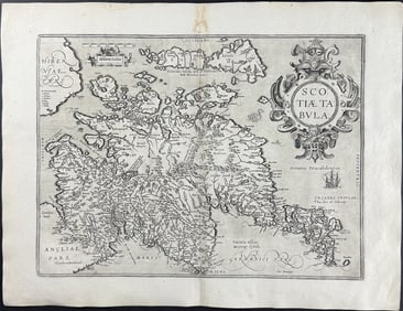Ortelius, pub. 1613 - Map of Scotland
