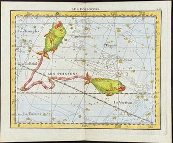 Flamsteed - Constellation or Celestial Chart: Pisces