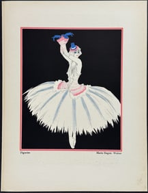 Schnackenberg - Costume Illustration: Maria Hagen / Verso: Lo Hesse