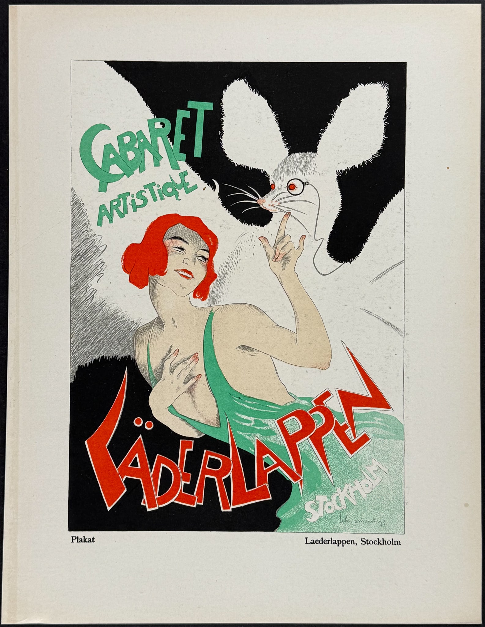 Schnackenberg - Costume Illustration: Laederlappen, Stockholm / Verso: Pathe, Groteske (1 of 2)