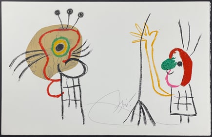Miro, Rare, Signed - Illustration of the Childhood of Ubu