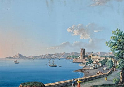 De Vito, Original Painting - Gaeta Mill (Mola di Gaeta)