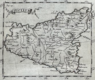 Morden - Map of Sicily