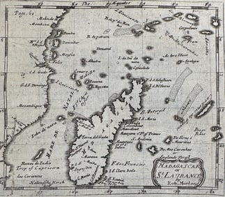 Morden - Map of Madagascar or Saint Laurance