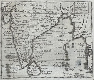 Morden - Map of India on this side of Ganges