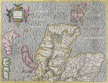 Mercator & Hondius, pub. 1634 - Map of Scotland