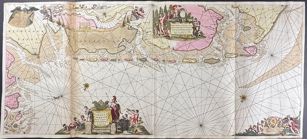Van Keulen, Rare - Coastal Map of Holland