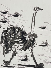 After Pablo Picasso & Buffon - L'Autruche (The Ostrich)