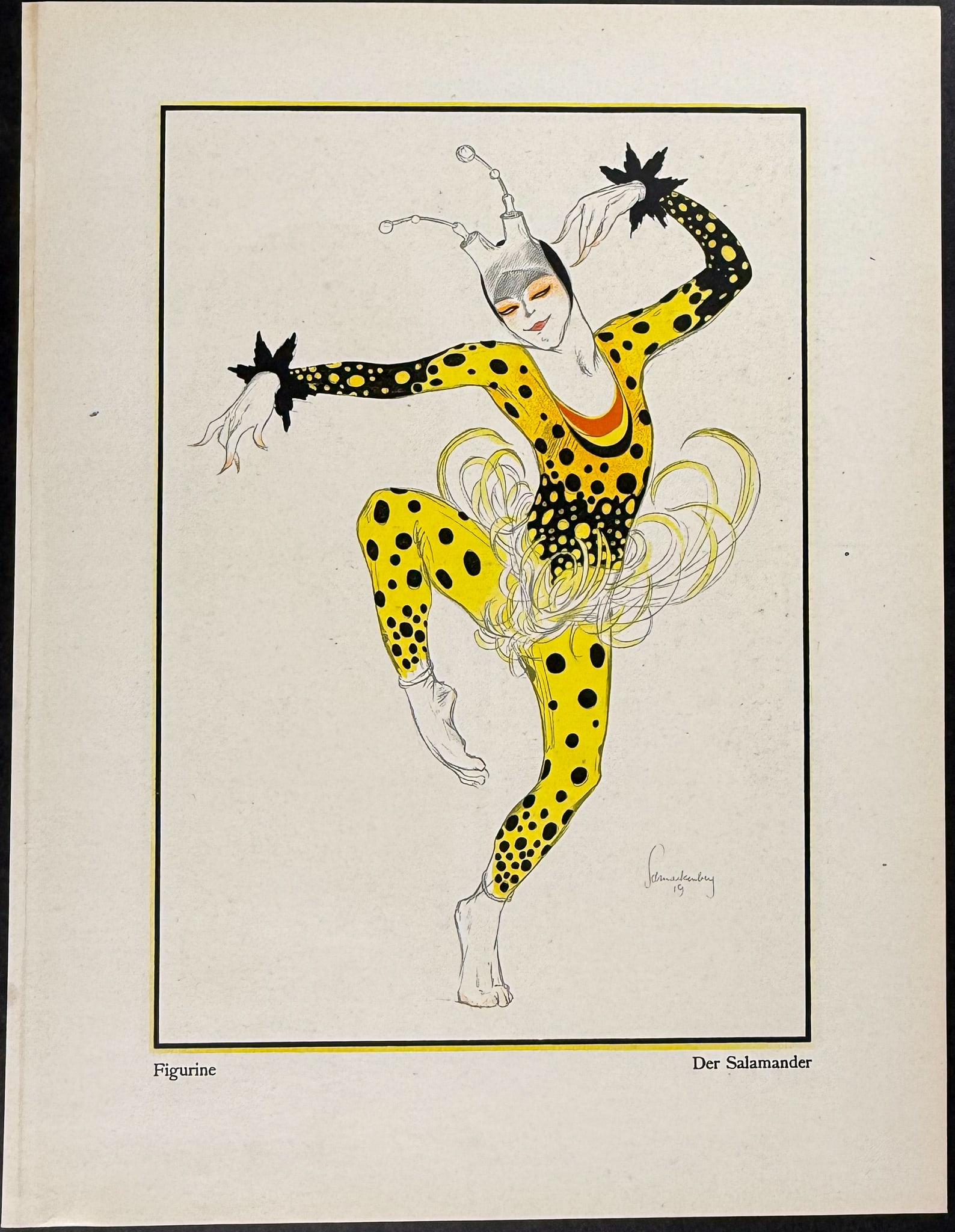 Schnackenberg - Costume Illustration: Der Salamander / Verso: Film-Plakat (1 of 2)