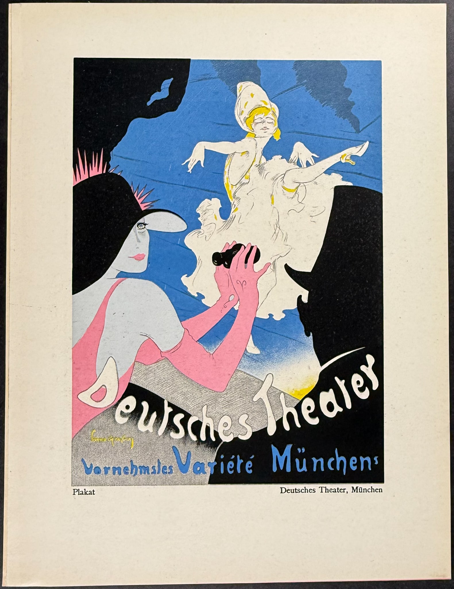 Schnackenberg - Costume Illustration: Deutsches Theater, Munchen / Verso: Schlange (1 of 2)