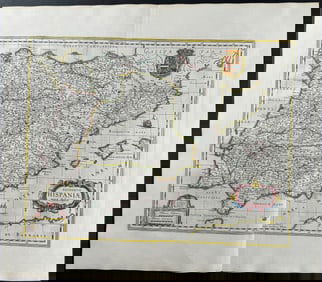 Blaeu - Map of Spain