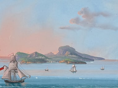 De Vito, Original Painting - Capri Island (Capri Isola)
