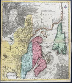 Lotter - Map of New France or Canada