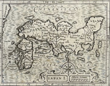 Purchas, pub. 1625 - Map of Japan