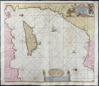 Van Keulen, Rare - Map of the Eastern Mediterranean