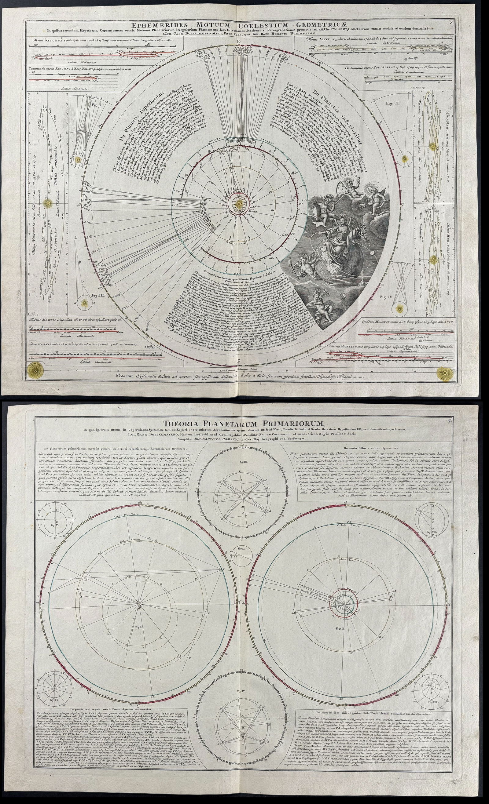 Doppelmayr & Homann - Pair of Celestial Diagram Engravings (1 of 5)