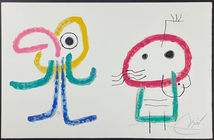 Miro, Rare, Signed - Illustration of the Childhood of Ubu