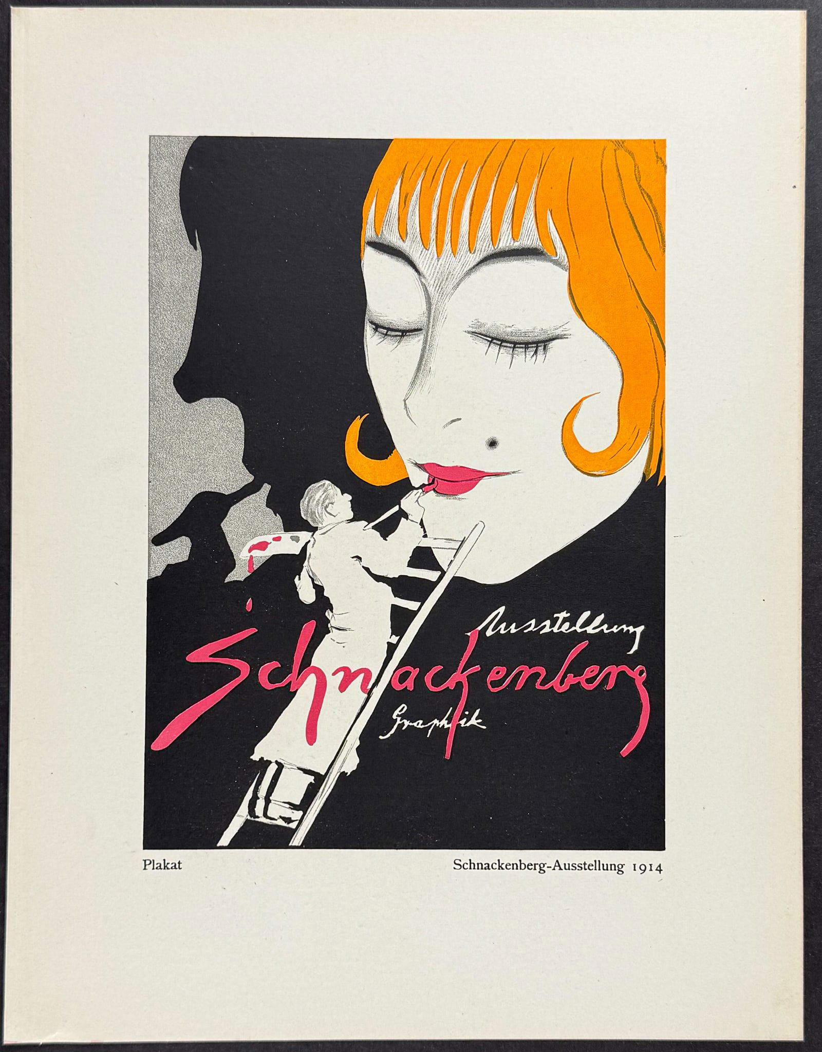 Schnackenberg - Costume Illustration: Ausstellung 1914 / Verso: Ritter Blaubart (1 of 2)