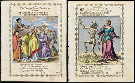 Merian - 4 Dance of Death Engravings