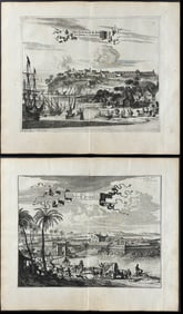 Montanus - 5 Engravings of Views of Brazil