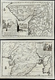 Van der Aa - 3 Maps of India