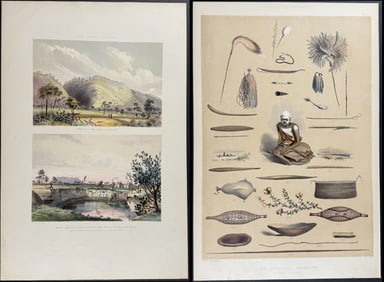 Angas, Australia - 4 Lithographs of Western Australia