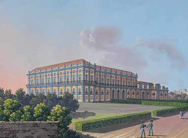 De Vito, Original Painting - Capodimonto Palace (R.' Palazzo di Capodimonto)