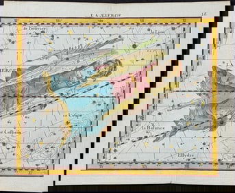 Flamsteed - Constellation or Celestial Chart: Virgo. 13