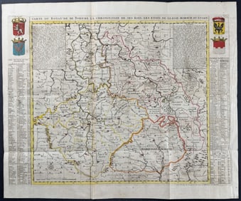 Chatelain - Map of Bohemia or Czech Republic